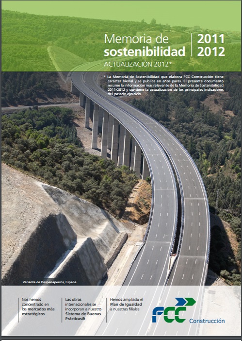 Memoria de sostenibilidad 2011-2012 Actualización 2012
