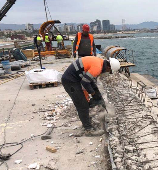 Remodeling of the dock at Port Olimpic, Barcelona