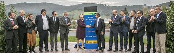 Inauguración del tramo Solares-La Encina, construido por FCC en Cantabria