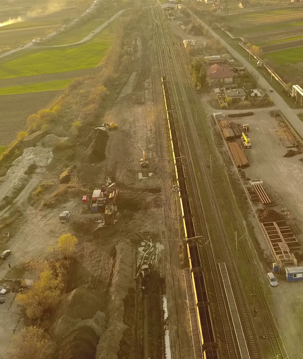 Superficies autorizadas para ejecutar la descontaminación de balasto en lugares cercanos a las vías