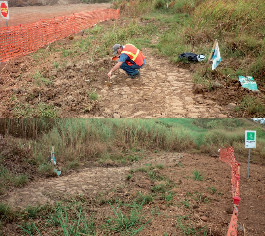 Tareas de protección y restauración del “Camino de Cruces”.