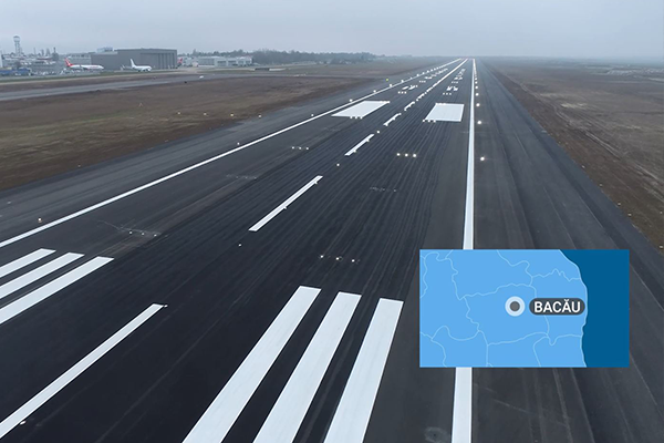 FCC Construcción finaliza el proyecto de modernización de la pista de despegue y aterrizaje del aeropuerto de Bacau (Rumania)