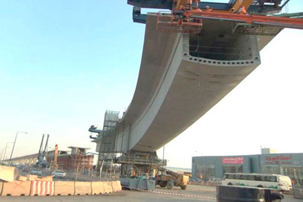 FCC Construcción progresses in building the Khurais bridge in the Riyadh Metro project (Saudi Arabia)