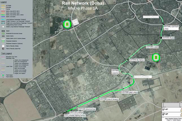 FCC Construcción obtiene la precalificación para la construcción de “Green Line Extension” del Metro de Doha (Qatar)