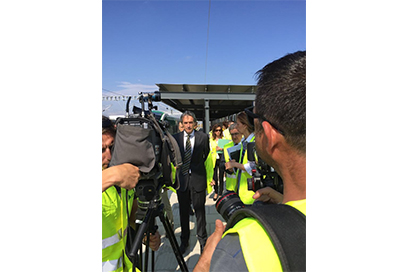 The Minister for Development visits the Mediterranean High Speed Corridor Connection Project