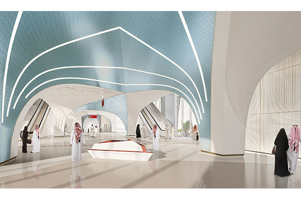 The Prime Minister of Qatar visits the works of the Doha Metro