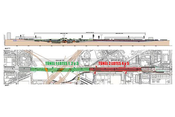 FCC Construcción wins the contract for execution of road tunnels in the Plaza de les Glories (Barcelona)