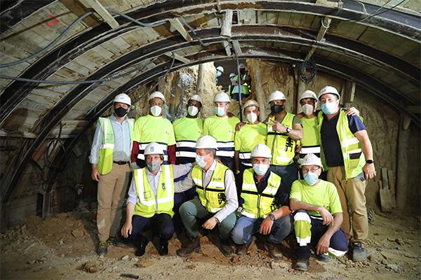 FCC Construcción finaliza los trabajos de excavación del túnel que unirá las calles Bailén y Ferraz, incluido en la reforma de la plaza de España