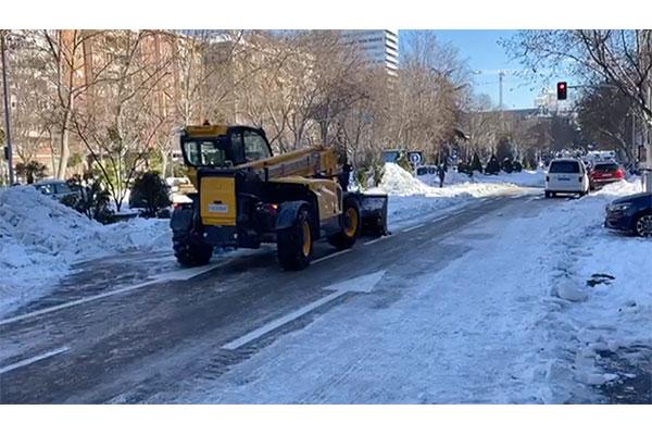 FCC Construcción se vuelca en las tareas de limpieza y recuperación de la movilidad en la ciudad de Madrid