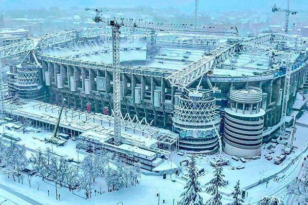 FCC Construcción advances in the transformation project of the Santiago Bernabéu stadium