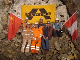 ALPINE builds a water supply tunnel in China