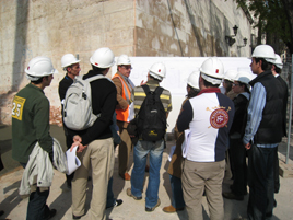 Los alumnos del Máster de Edificación de la Universidad Europea visitan la obra del Museo de las Colecciones Reales.