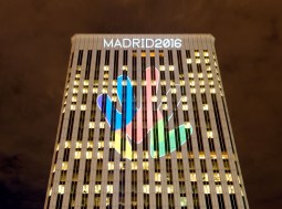 Torre Picasso stands with Madrid 2016