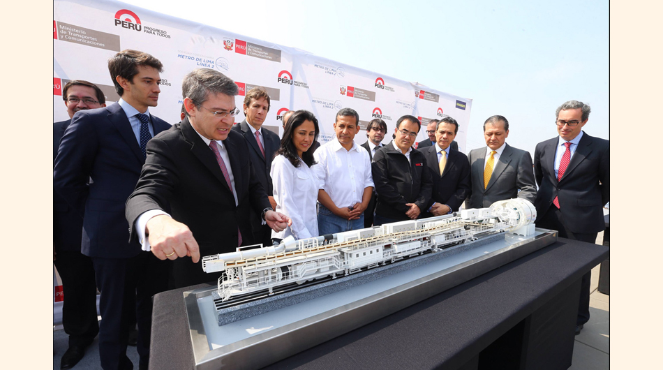The consortium led by ACS and FCC commences the works on Line 2 of the Lima Metro