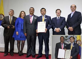 The Autonomous Regional Corporation of Cundinamarca (CAR) receives the national environmental award  Germán Ignacio Gómez Pinilla  for its FCC-led project on the Bogotá river