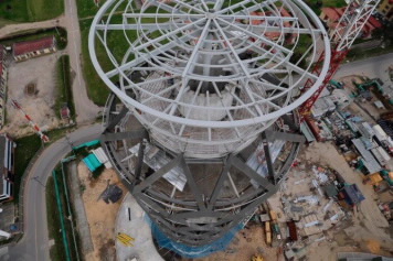 FCC finaliza la estructura metálica de la Torre de Control del aeropuerto de El Dorado, Colombia
