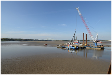 Marine construction begins on Liverpool's Mersey Gateway Bridge