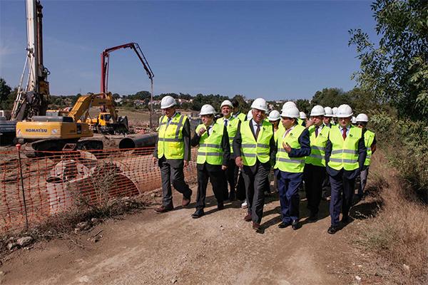 El Primer Ministro portugués António Costa visita la obra de construcción de la conexión entre las Líneas de la Beira Baixa y de la Beira Alta, en ejecución por Ramalho Rosa Cobetar (Grupo FCC)
