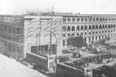 Construcción de la estación de Barcelona Término.1924