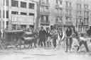 Pavimentación Paseo del Prado. Madrid. 1925