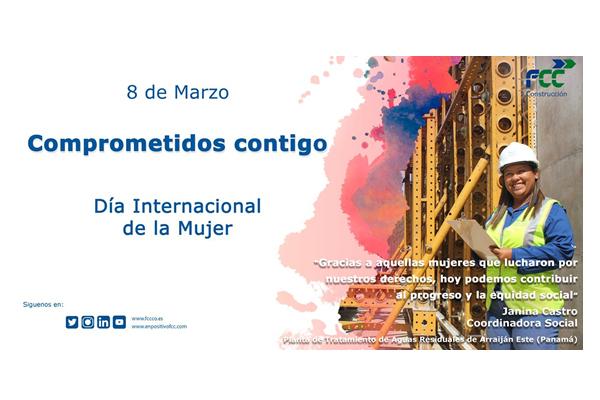 FCC Construcción Centroamérica se suma a la campaña “Comprometidos Contigo” dentro de la semana de la mujer
