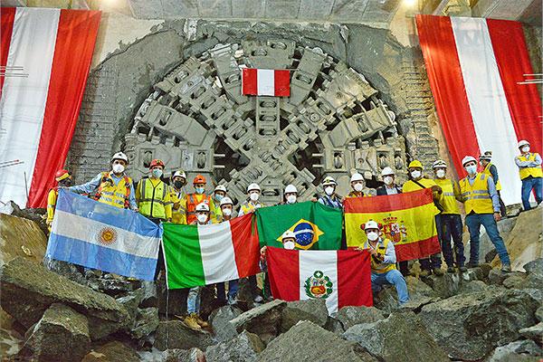 FCC Construcción completa la excavación de la undécima estación de la Línea 2 y 4 del Metro de Lima (Perú)