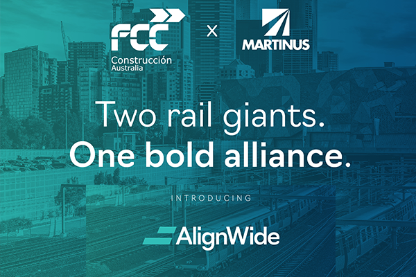 FCC Construction Australia and Martinus Group launch AlignWide Alliance: a partnership with purpose for complex brownfield rail delivery